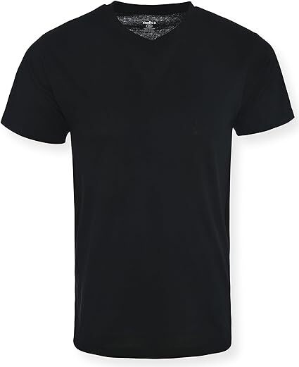 Studio 3 Men’s V-Neck Tee Shirt 4-Pack – Stylish Comfortable Sz S, M, L, XL, 2XL
