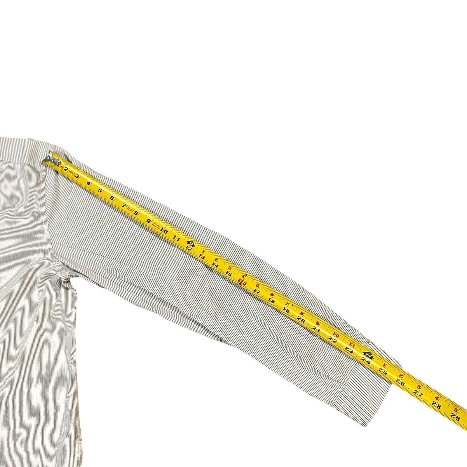 AMI Alexandre Mattiussi Button-Up Stripe Shirt Long Sleeve Men’s 42 22×28.5