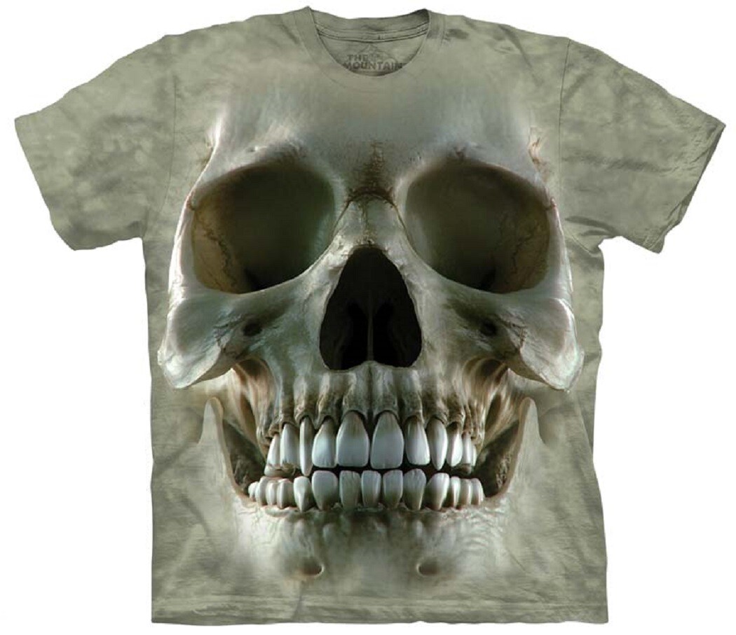 THE MOUNTAIN BIG FACE SKULL DEATH GOTH ROCKER DARK FANTASY T TEE SHIRT S 5XL