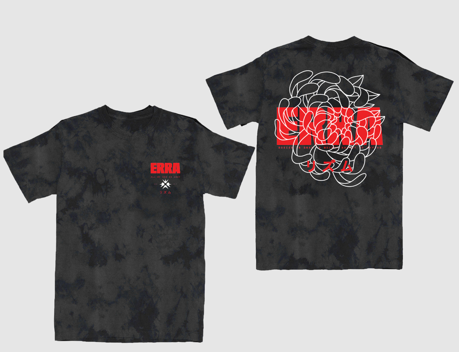 New Erra Band Blossom Tie Dye Polyester Unisex 3D T-Shirt BT1258