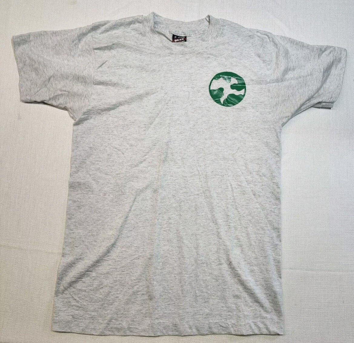 Vintage Best Fruit Of The Loom Kinder Planet Single Stitch Tshirt Medium Retro