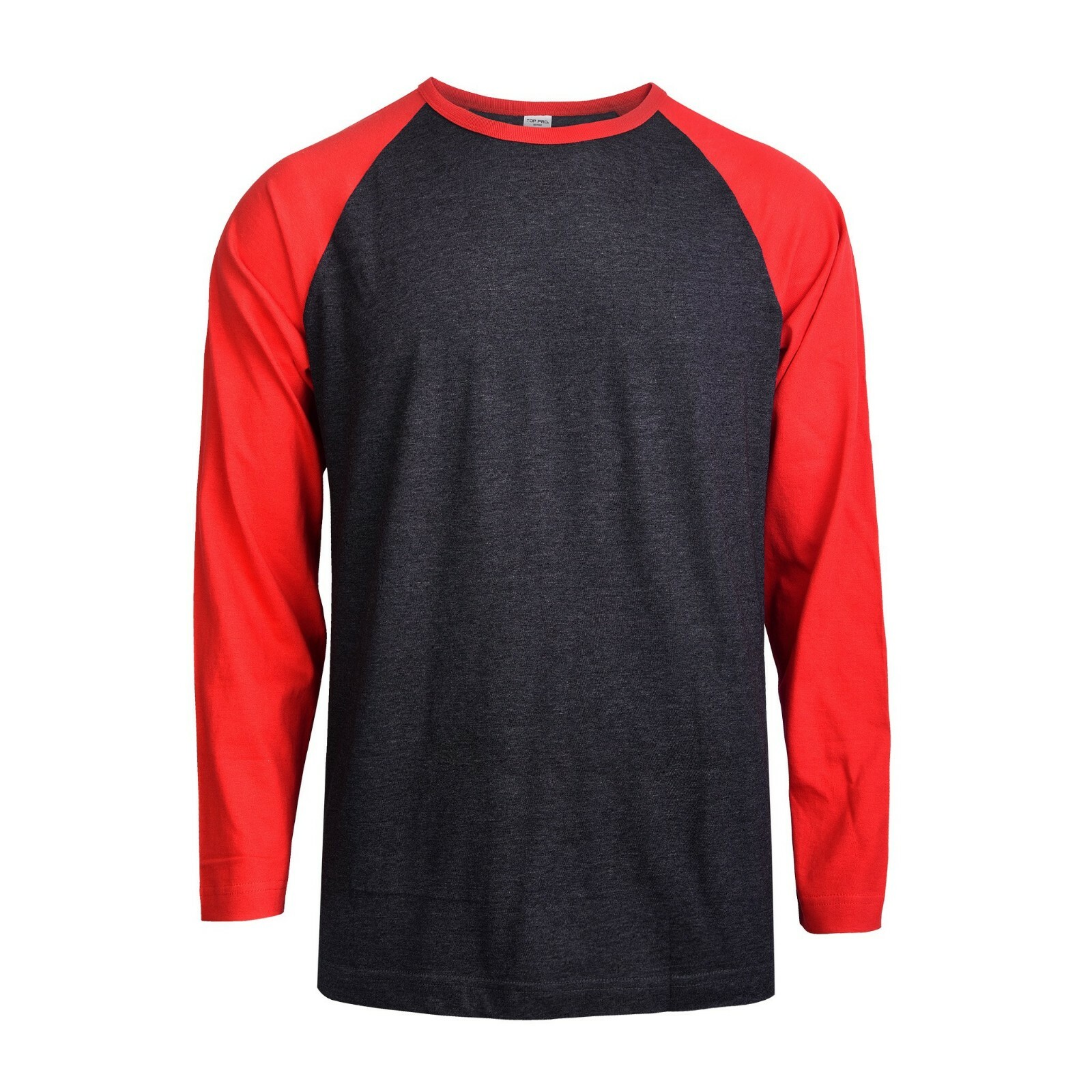 Men Baseball T-Shirt 100% Cotton Long Sleeve Soft Breathable Raglan Jersey S-3XL