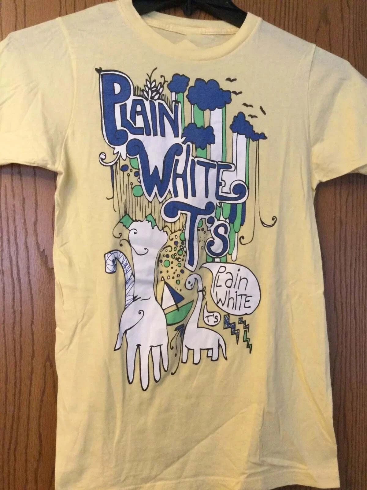 Plain White T’s Band Yellow Color All Size Shirt Unisex BT2204