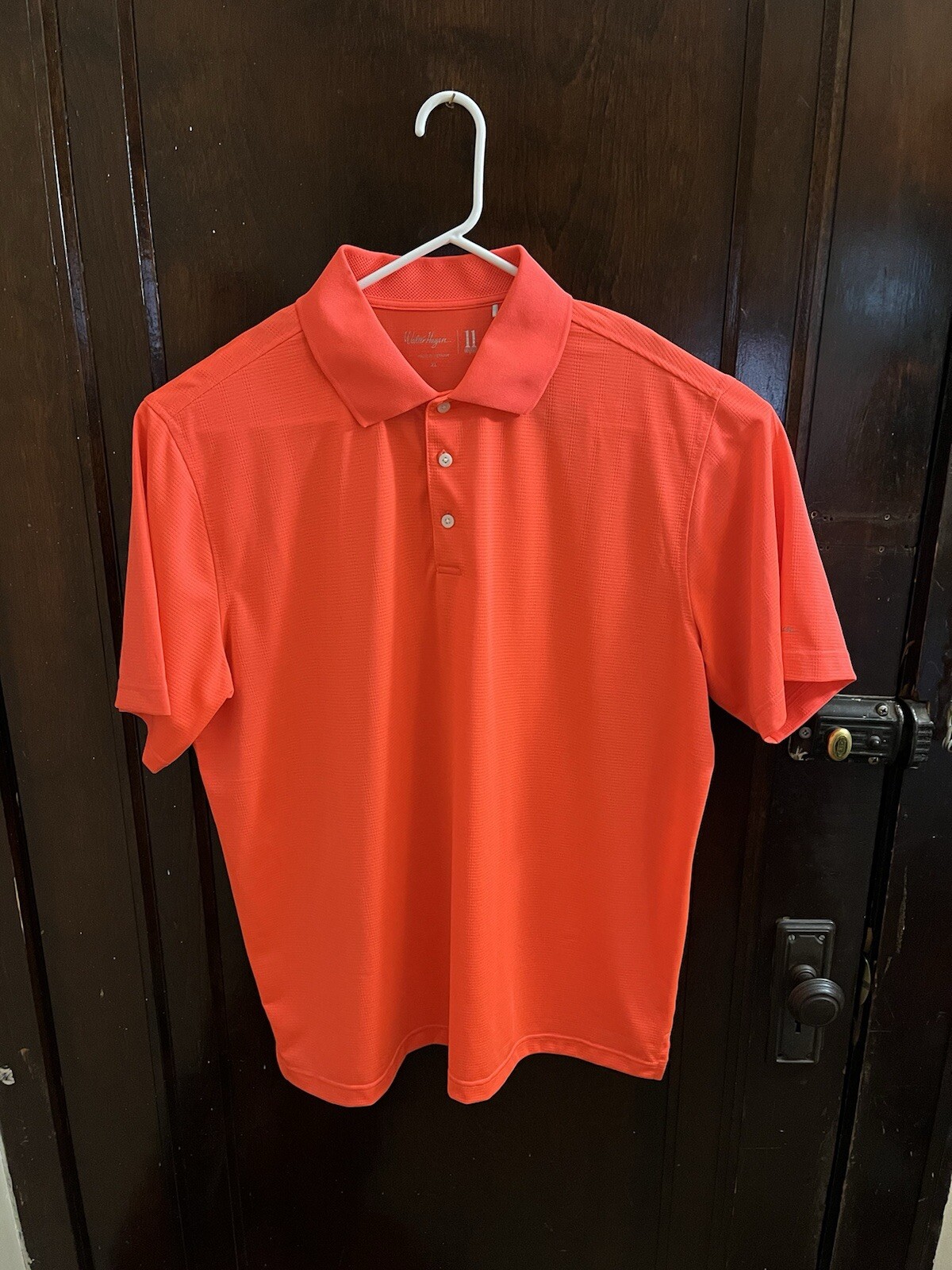 Walter Hagan Shirt XL Orange Polo Golf Short Sleeve Classic Outdoor Collared