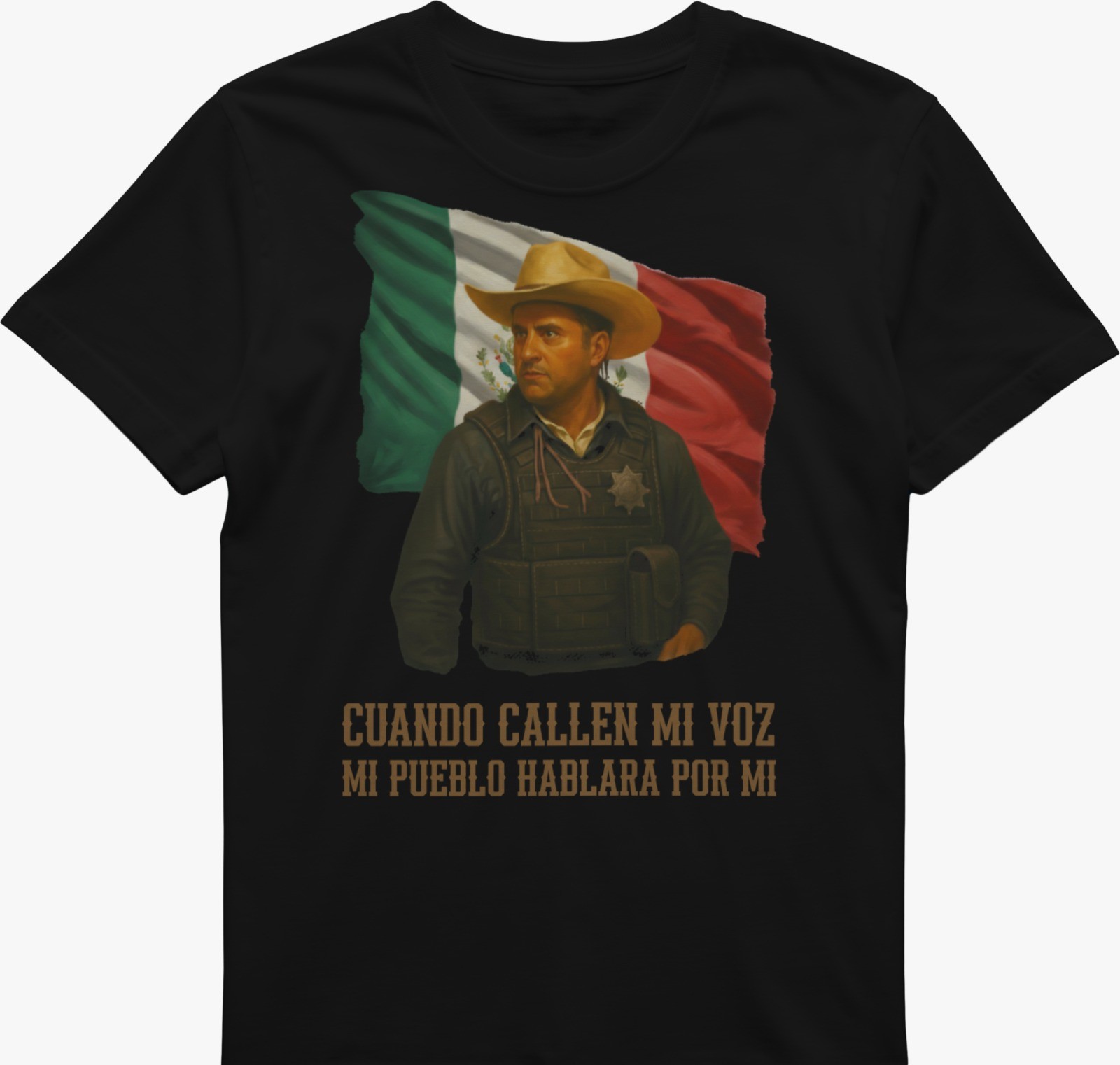 Carlos Manzo playera negra