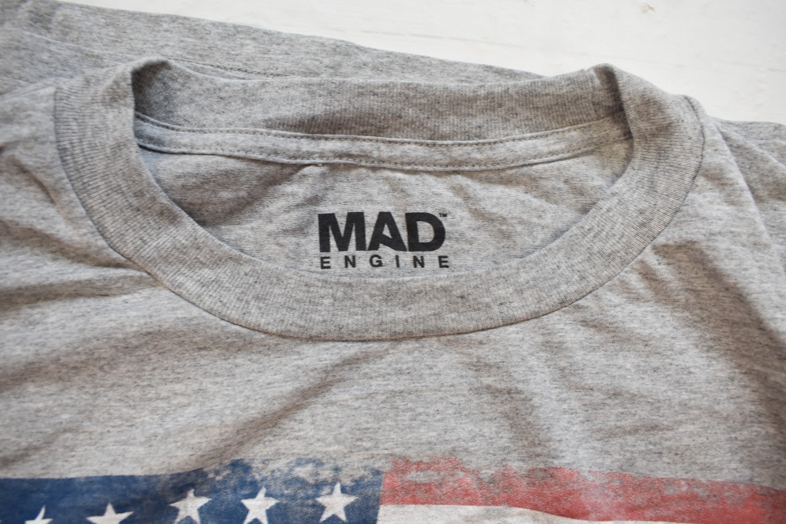 Mad Engine Mens Big & Tall American U.S.A. Distressed Flag Shirt New LT-6XL
