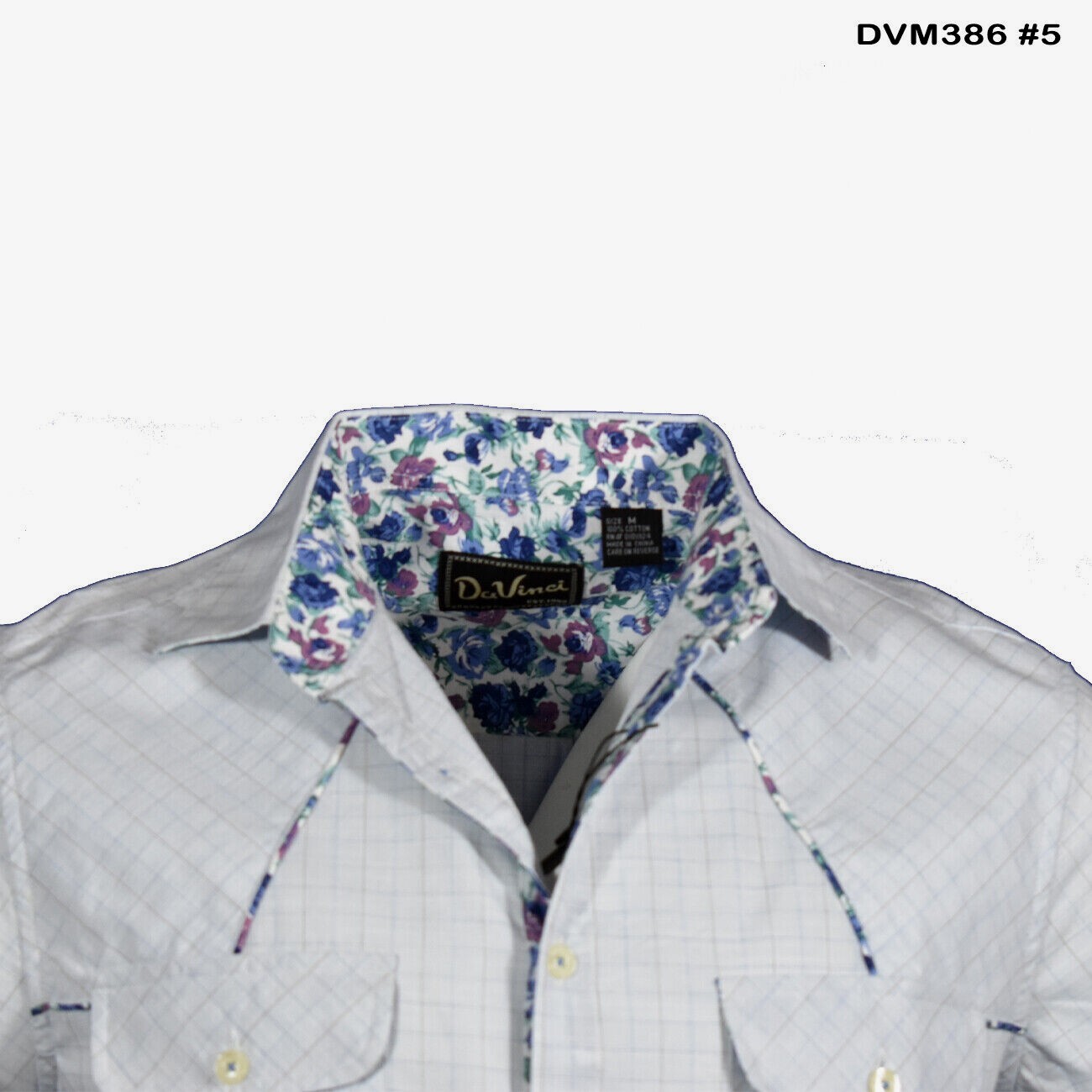 Men’s Shirt “DaVinci “Button Down Casual Shirt -100% Cotton NWT Org $49.50
