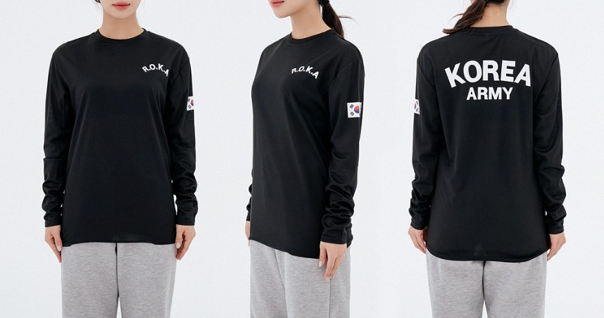 ROKA Korean Army Soldier Long Sleeve T-Shirt Tactical Casual Combat Shirts