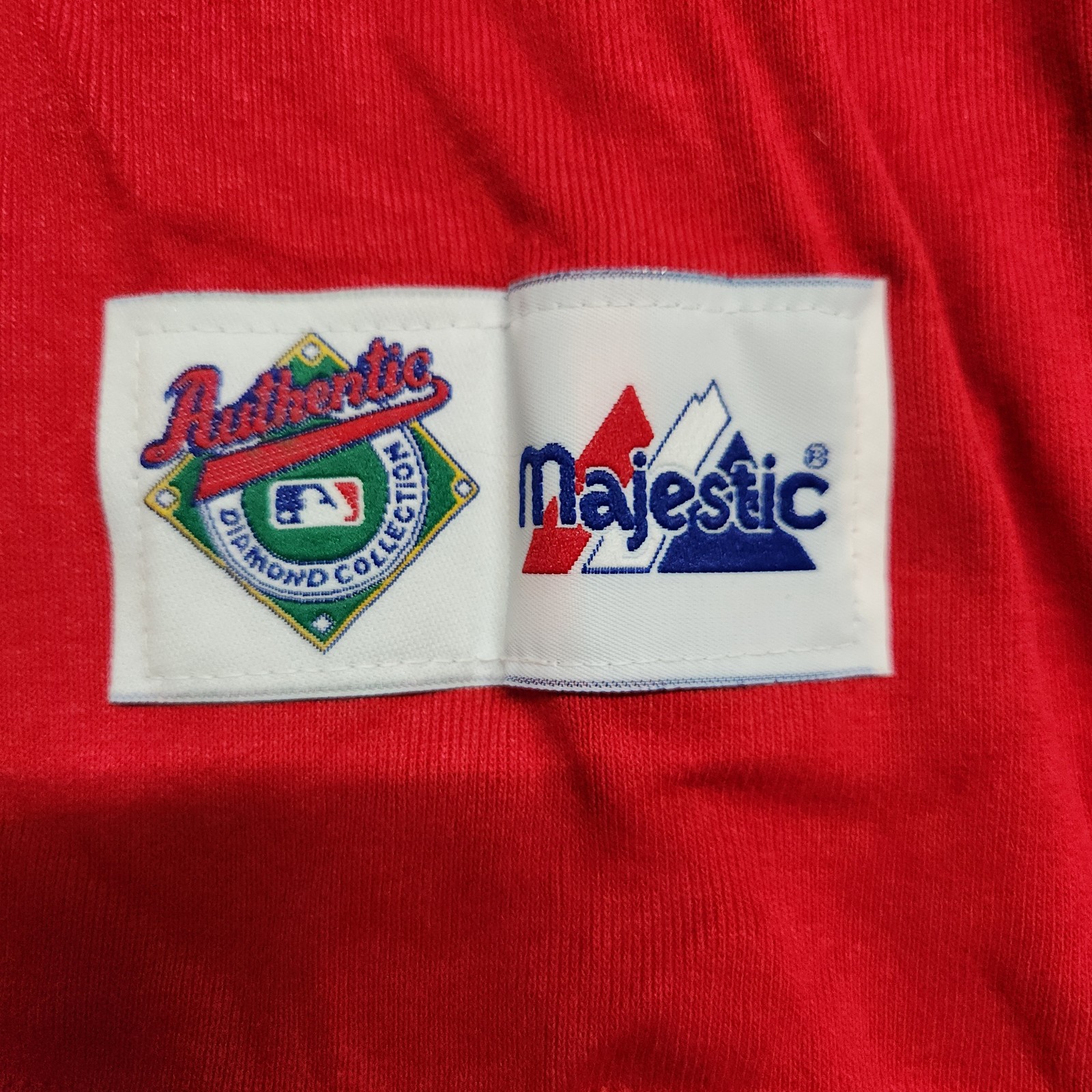 Majestic Mlb Cincinatti Reds Turtleneck Shirt Adult L Lg Cotton Blend Red 162