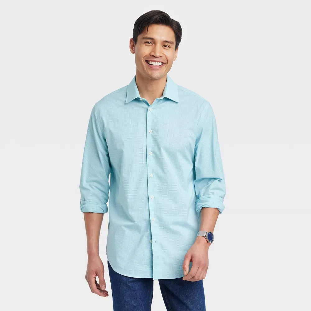 Goodfellow & Co Men’s Performance Button Down Dress Shirt Long Sleeve