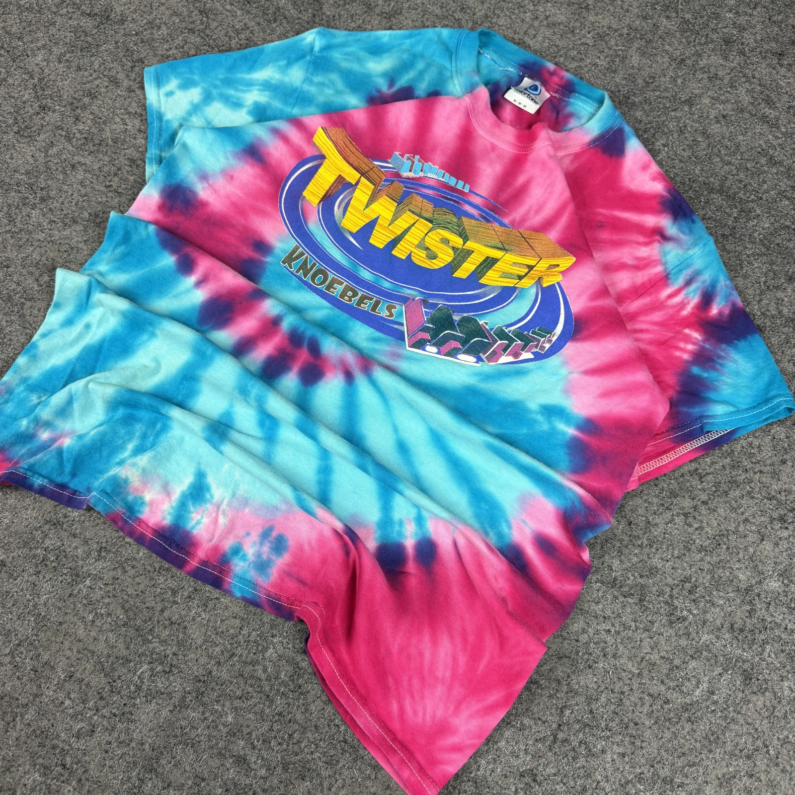 Vintage Colortone Knoebels Twister Tie-Dye T-Shirt