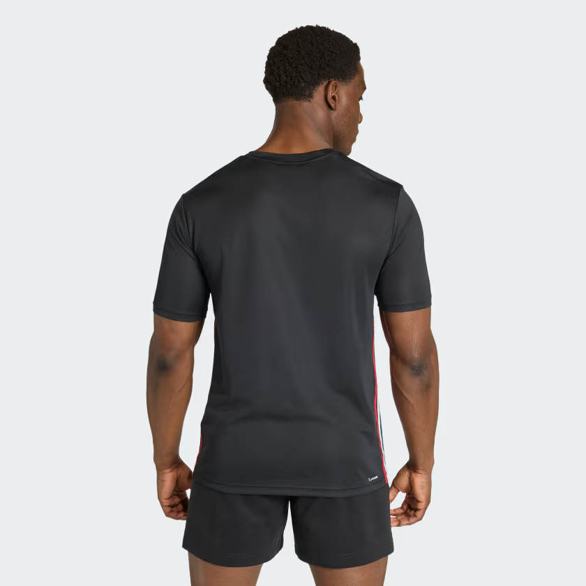 adidas men WORKOUT ESSENTIALS BASE 3-STRIPES T-SHIRT