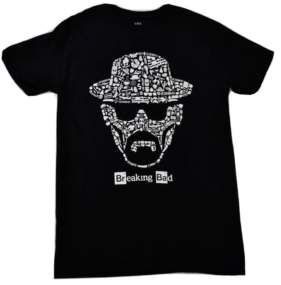 Breaking Bad Mens Walter White Heisenberg Face In Show Images Shirt New Small