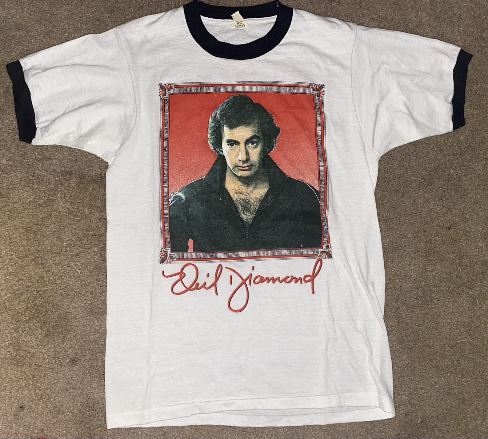 Vtg Neil Diamond Live At The Forum 1983 Shirt Size Medium