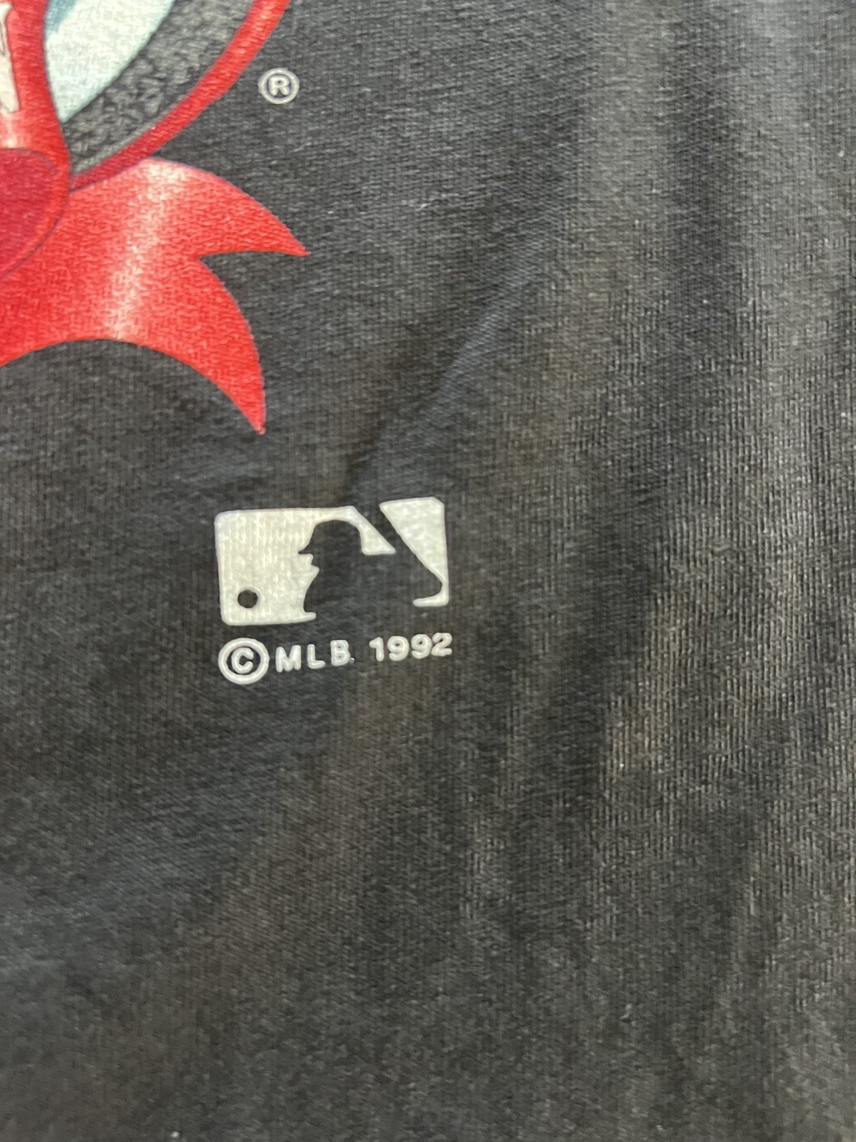 VINTAGE CINCINNATI REDS Salem Sportswear Graphic 1992 Shirt Single Stitch XL