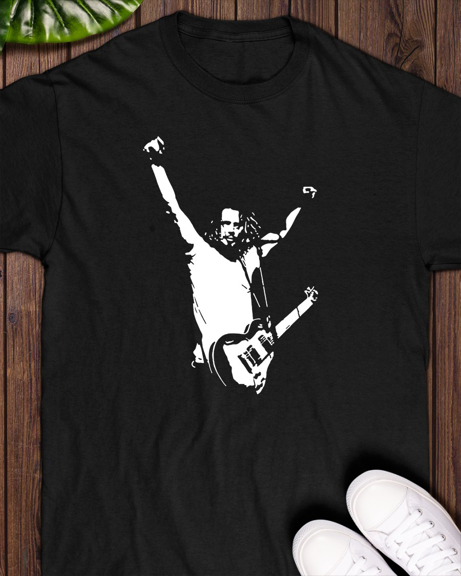 New Chris Cornell famous singer Heavy Cotton Black S-5XL T Shirt Unisex EN397
