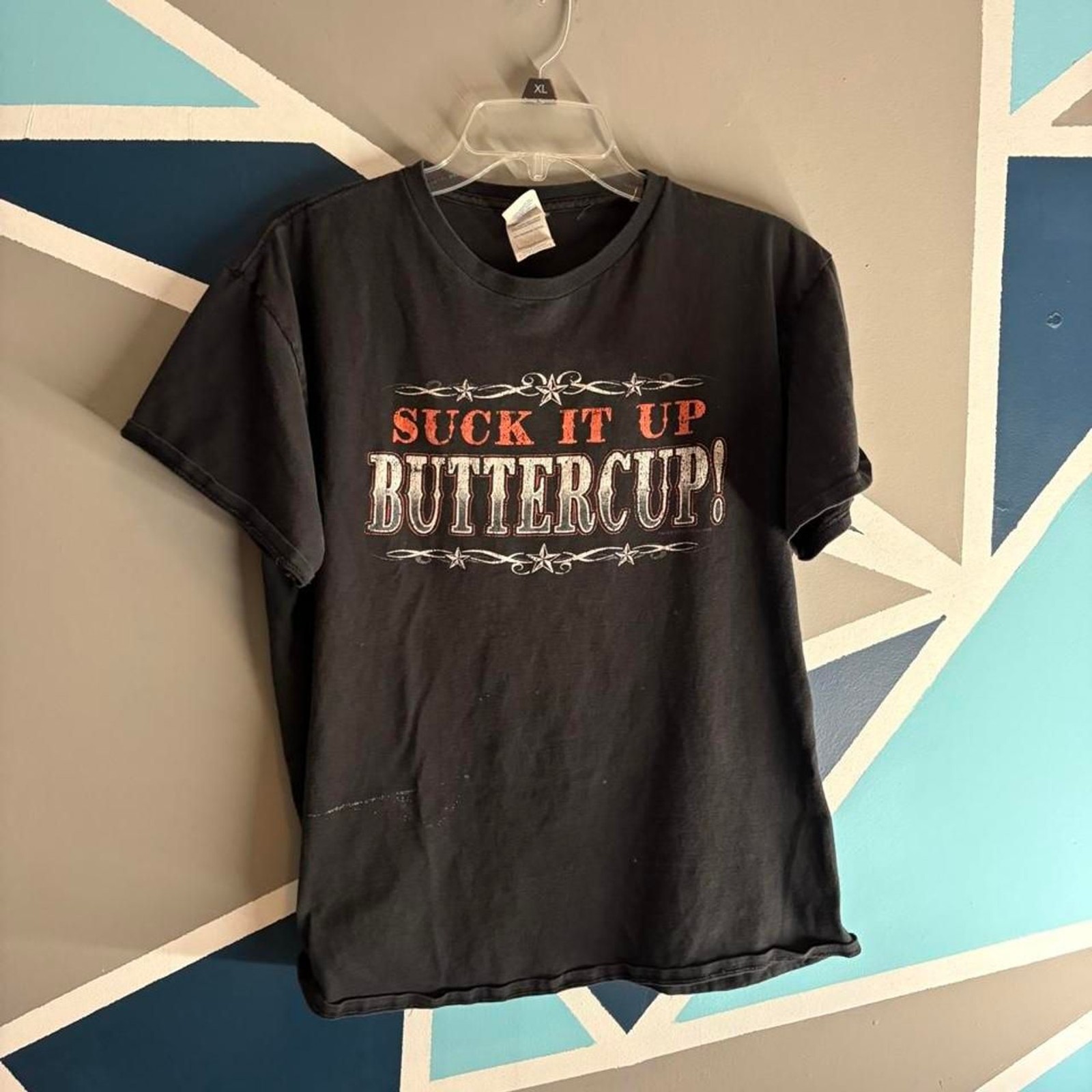Suck it up butter cup graphic Delta-pro-weight Men’s Black T-shirt