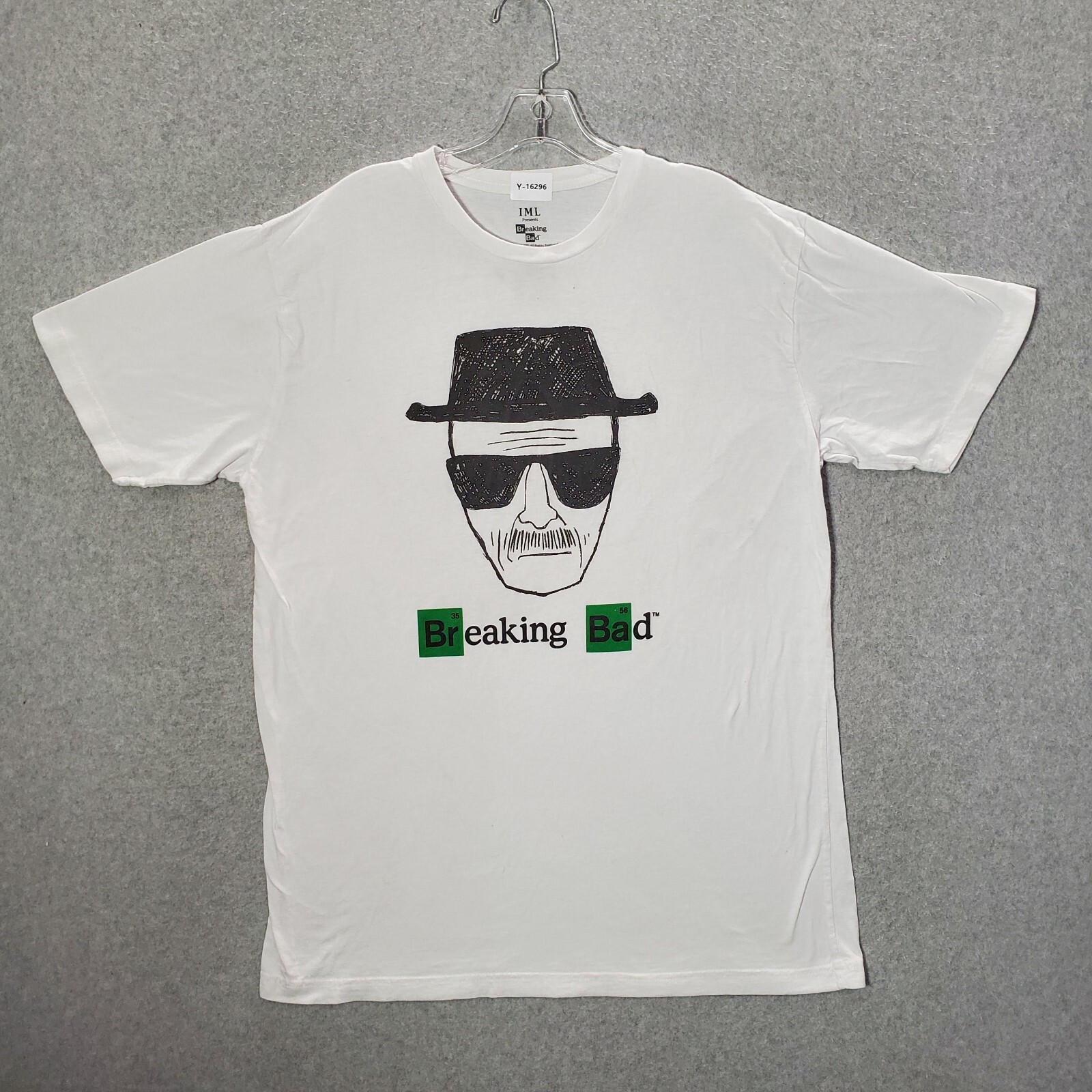 Breaking Bad Men Shirt XL White Walter Heisenberg Logo Graphic Print Tee READ