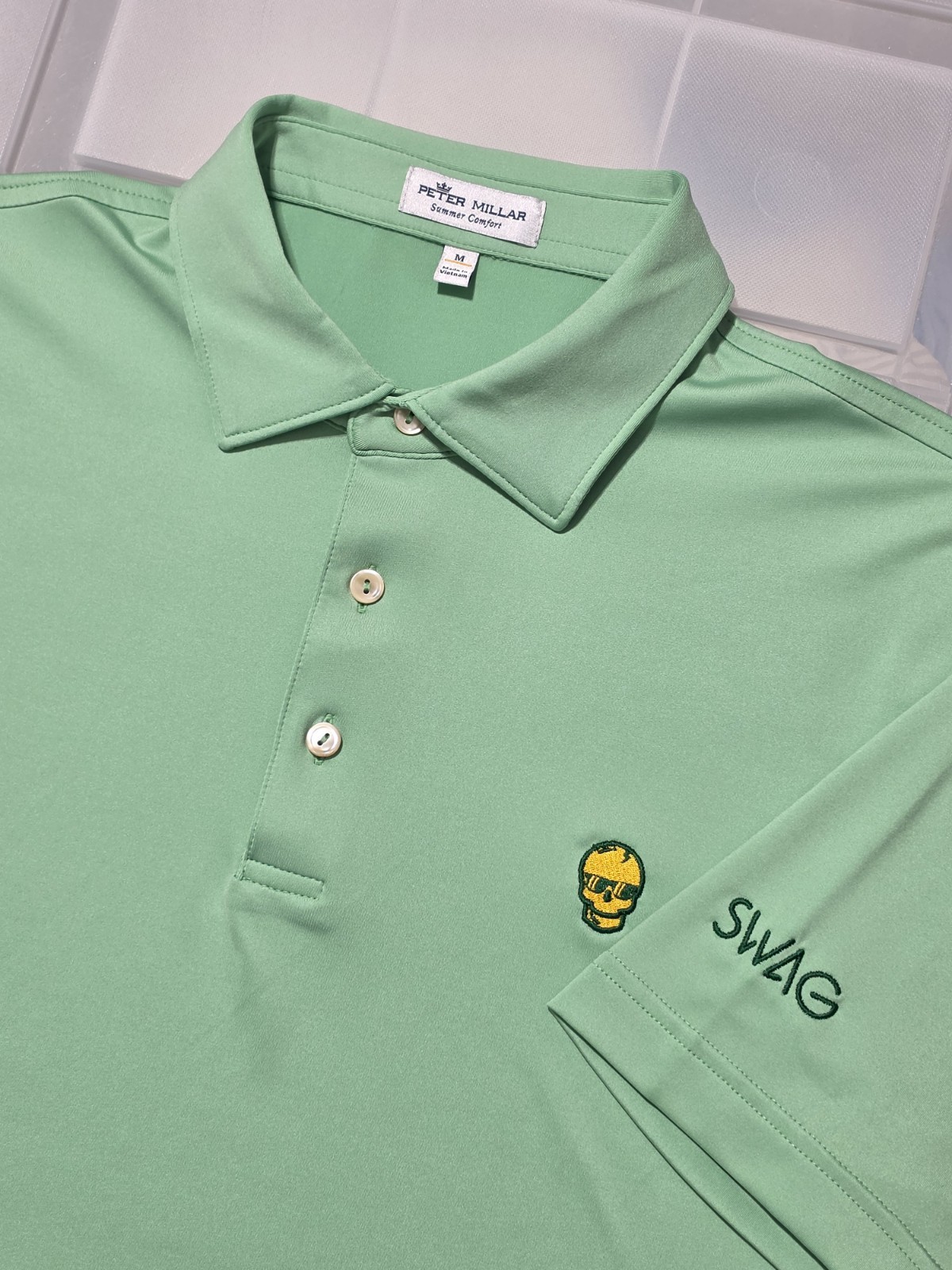 Peter Millar Summer Comfort Swag Golf Polo Men Size Medium
