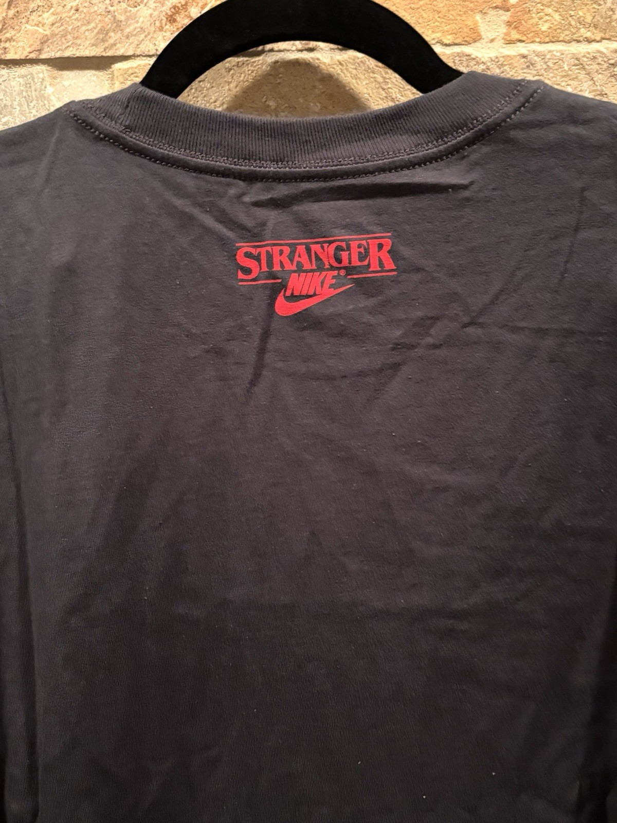 Nike x Stranger Things Black Tee Vecna Upside Down World Men’s Size XL NWT
