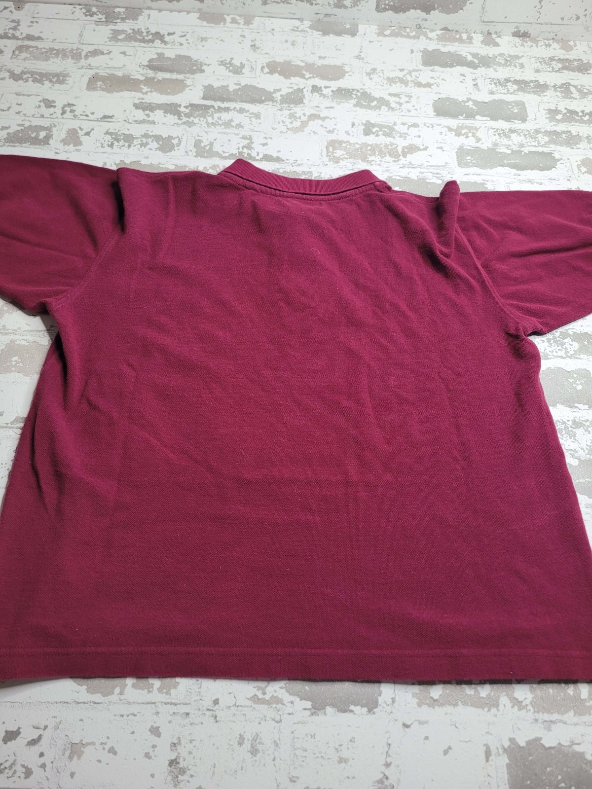 King Ranch Maroon Short Sleeve Polo Shirt Men’s Large 100% Combed Cotton