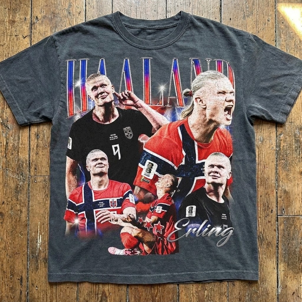 Retro Erling Haaland Comfort Colors Shirt