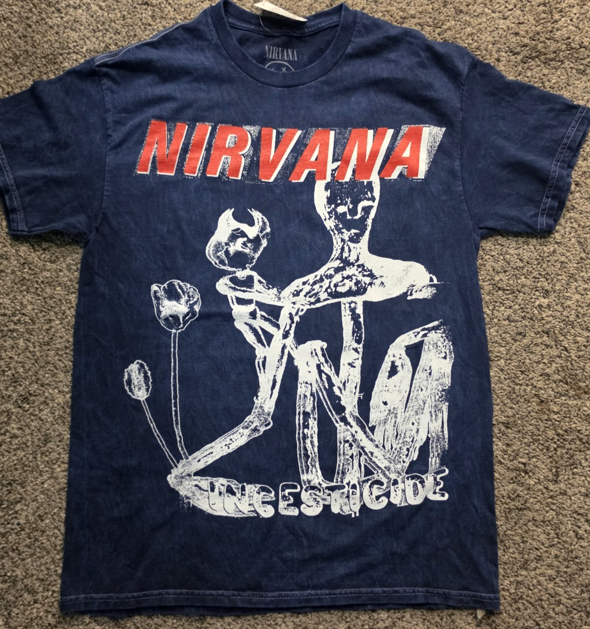 Nirvana In Utero 93′ Album Cover Logo/Tour Graphic T-shirt Kurt Cobain Med