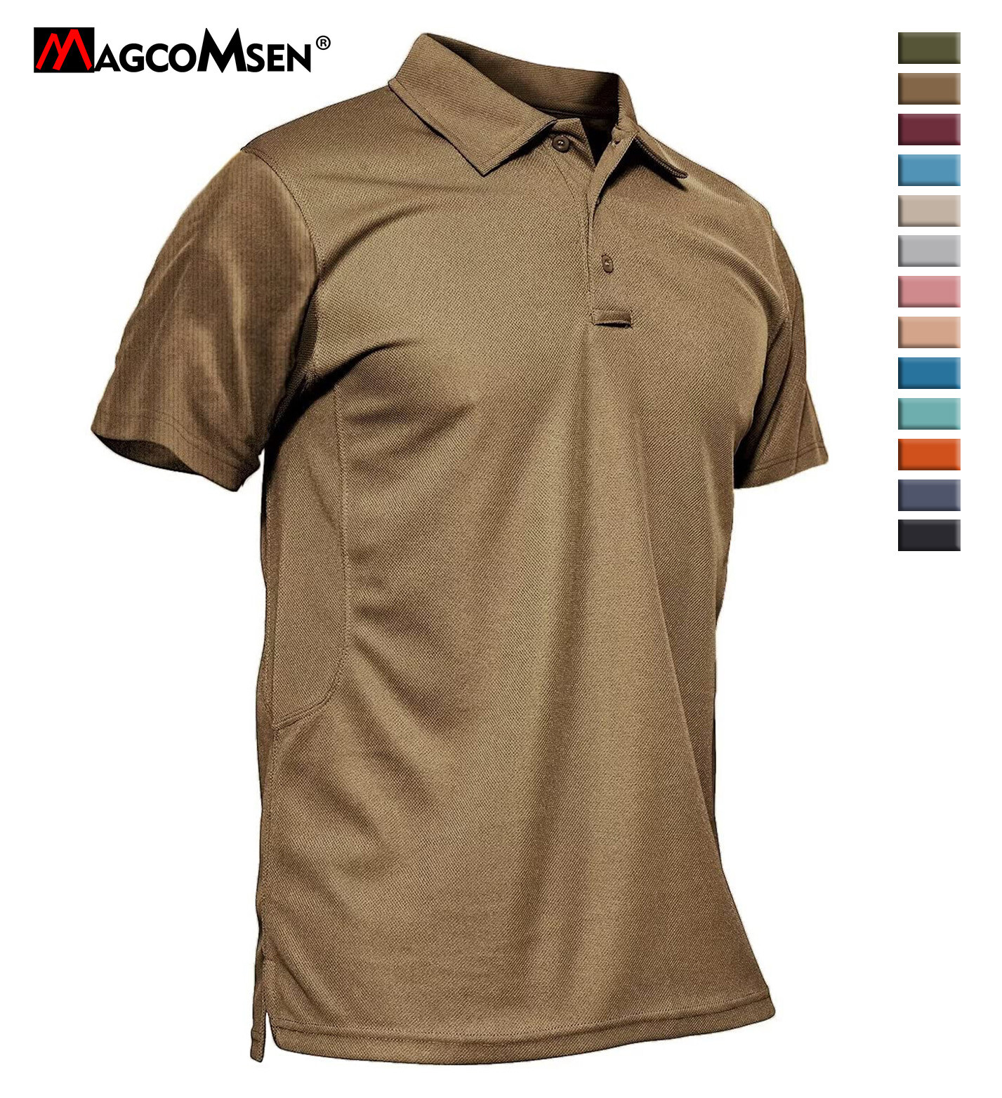 Men’s Polo Shirts Short Sleeve Golf Sport Plain T-Shirt Quick Dry Casual Work T