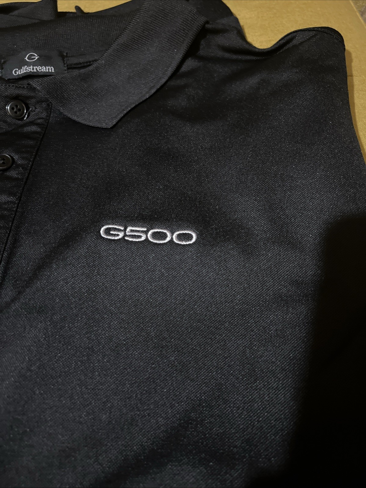 Aerospace G500 Shirt Polo Jet Gulfstream Men’s XL,2XL Black Logo Free Gift 🎁