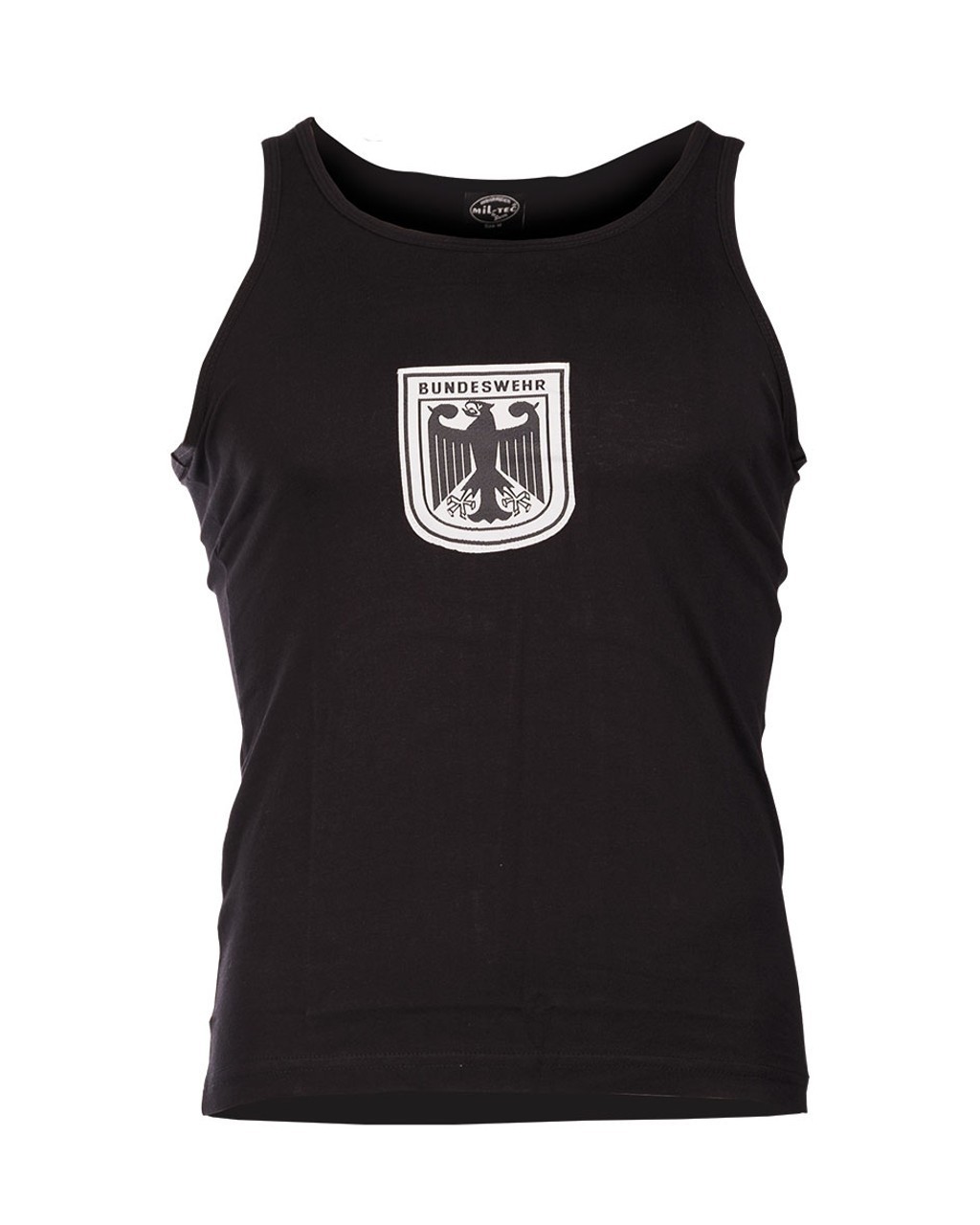 GERMAN MILITARY TANK TOP SHIRT BUNDESWEHR BLACK COTTON PHYSICAL TRAINING P.T.U
