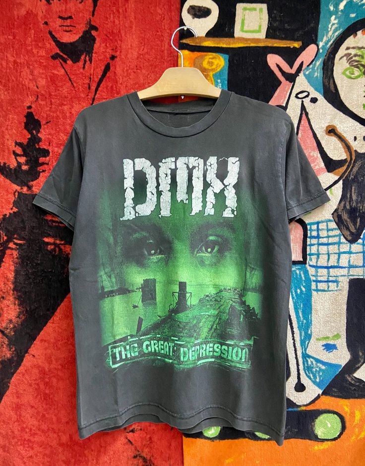 DMX “The Great Depression” 2001 Hip Hop Album Black T shirt NH21331
