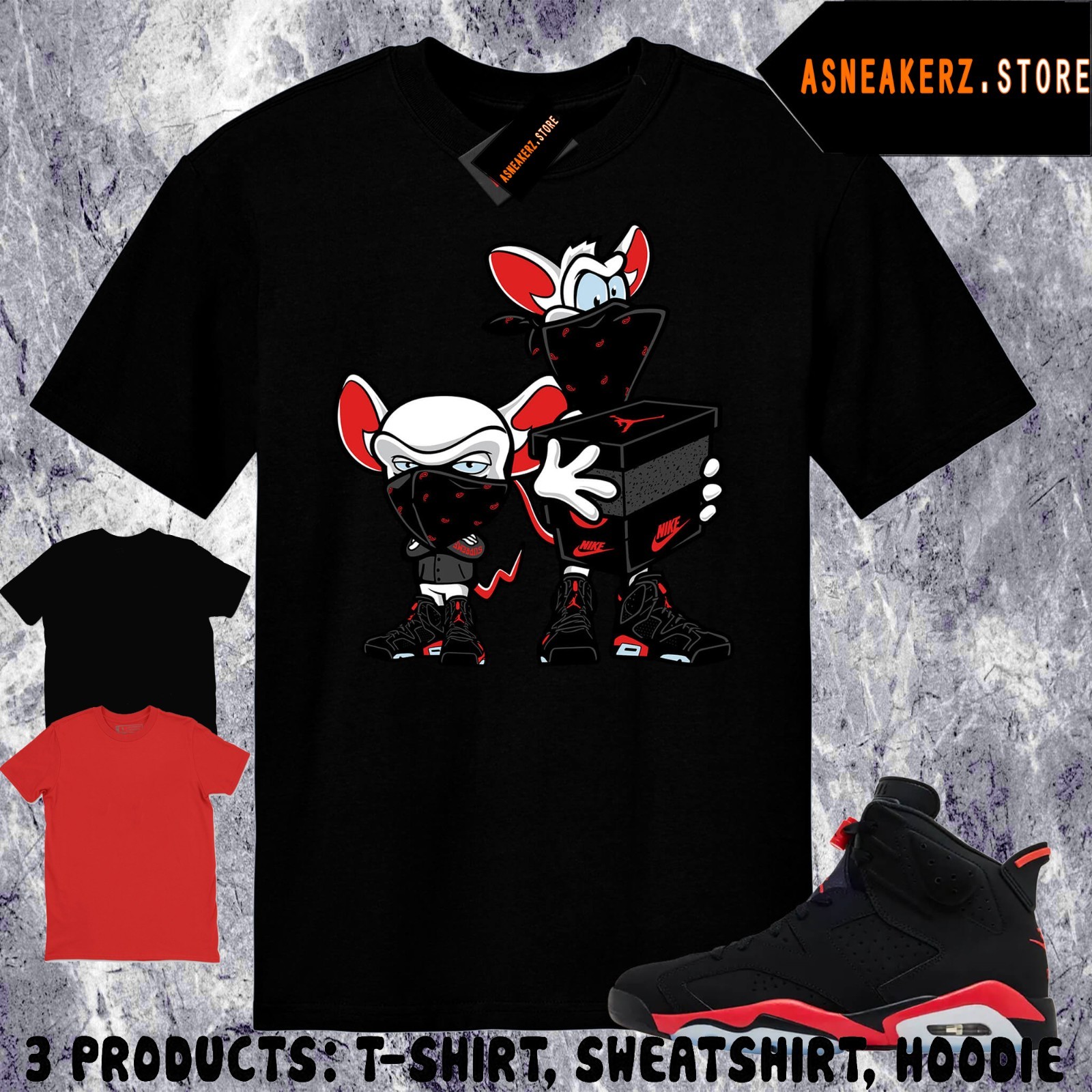 Tee Shirt Matching AJ 6 Infrared Salesman 2026 Match Sneaker Sneakerhead Heist