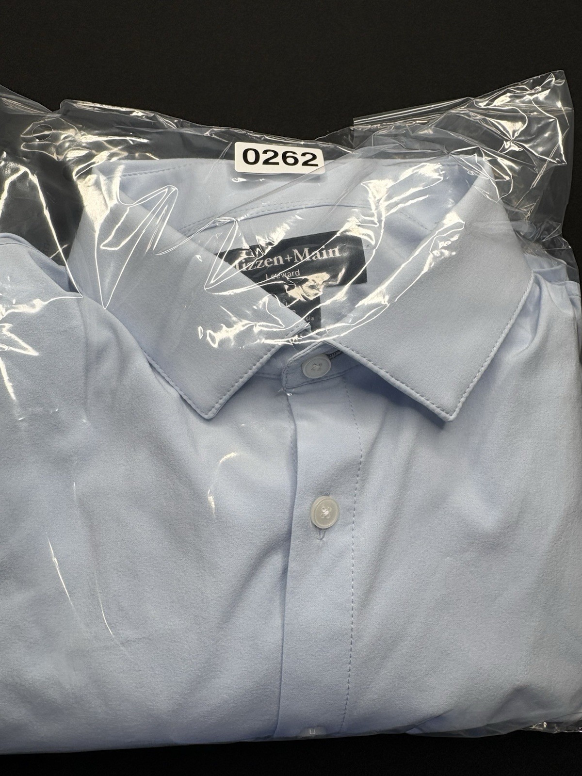 Mizzen + Main Leeward Button Up Shirt Mens Large Trim Fit Long Sleeve Perform