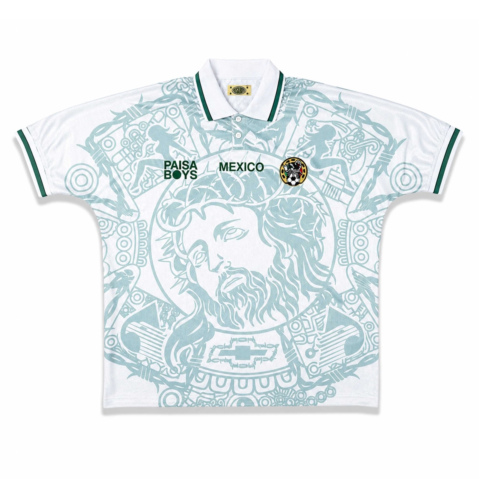 **PRE-ORDER CONFIRMED** Paisa Boys ‘Seleccion Divina’ Jersey (White) Size: XXL