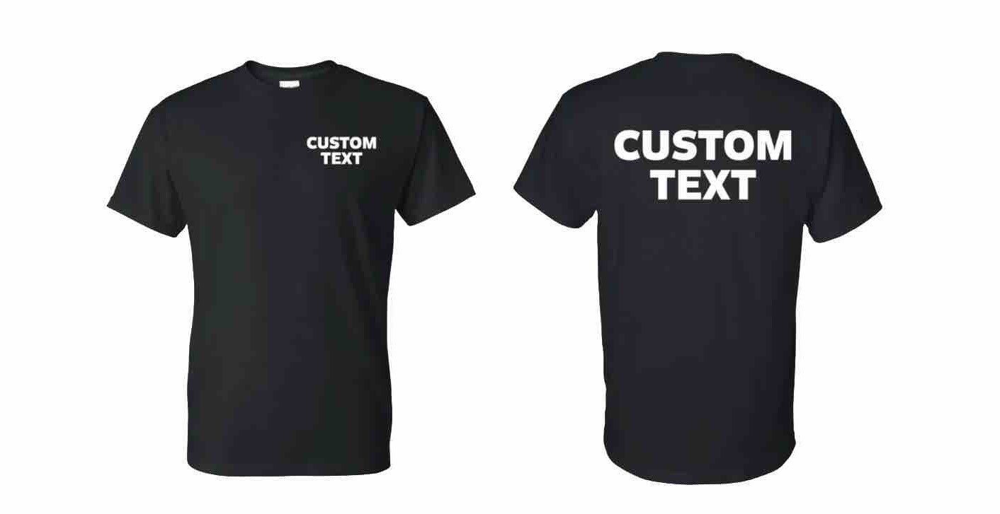 Custom T-Shirt, Personalized, Your Own Text, Gildan G640