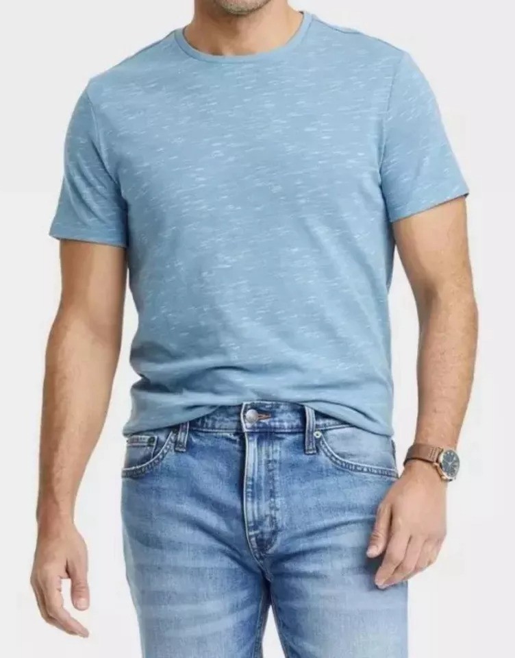 Goodfellow & Co Mens Standard Short Sleeve Novelty T-Shirt – Friendship Blue xl