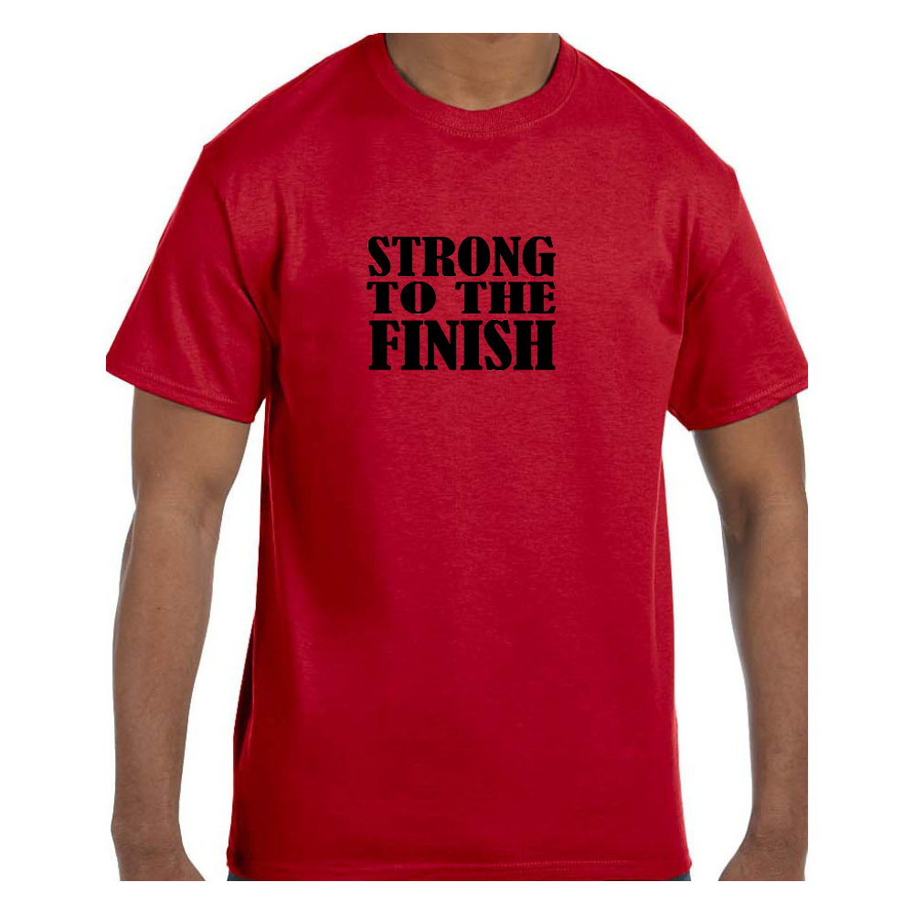Christian Religious Tshirt Strong to the Finish Short or Long Sleeve