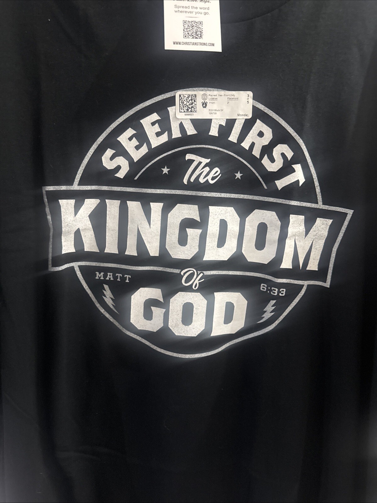 Christian Strong Graphic T-Shirt Heavy Weight 100% Cotton Men’s 5XL NWT