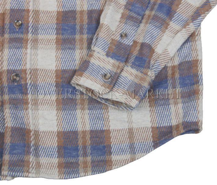 NEW! MENS CHAPS SOFT FEEL THE LAKELAND KNIT FLANNEL SHIRT! BUTTON DOWN! VARIETY!