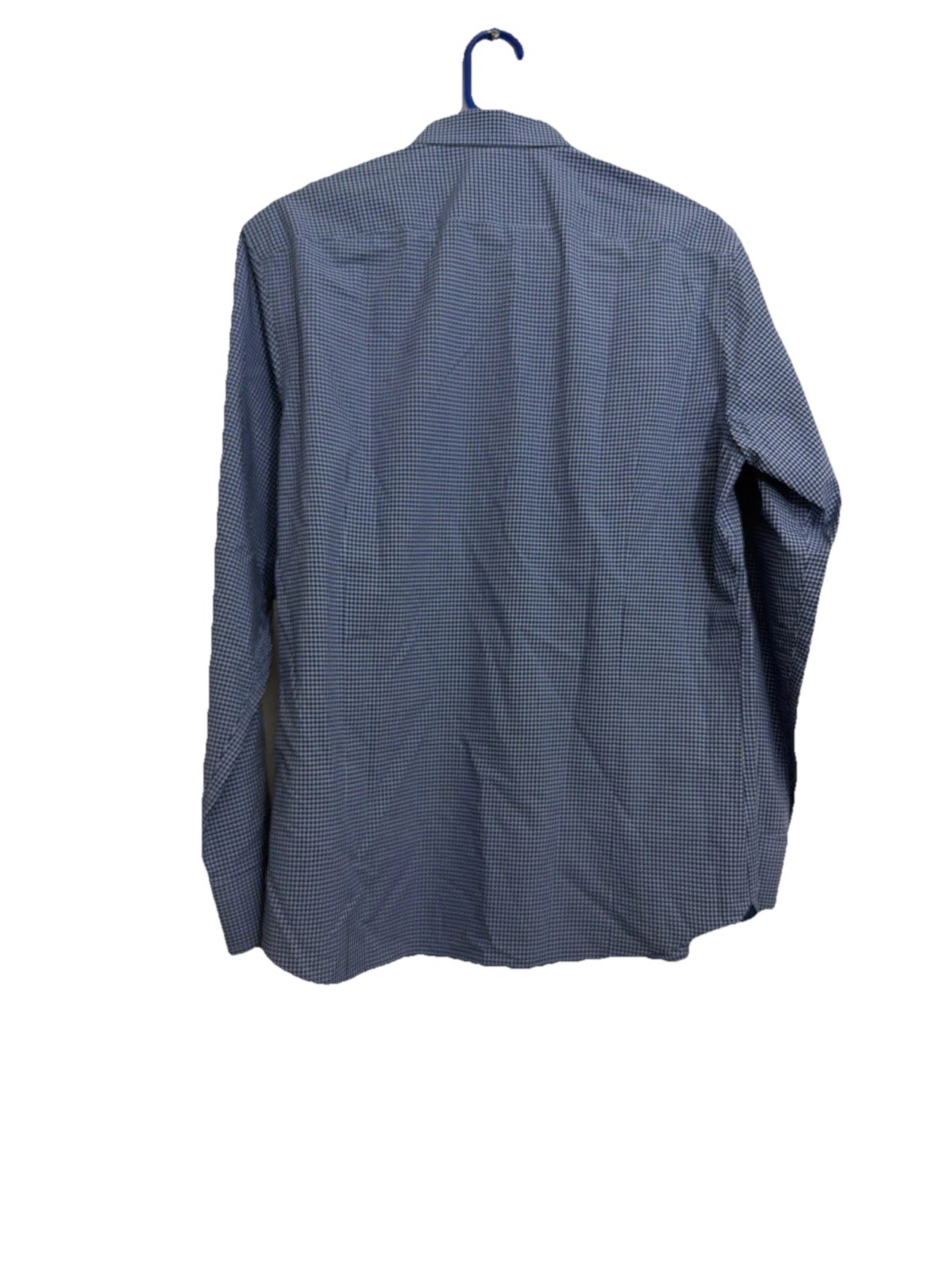 Banana Republic-leggiung Men’s Utility Blue Slim Fit LS Shirt Made In Italy
