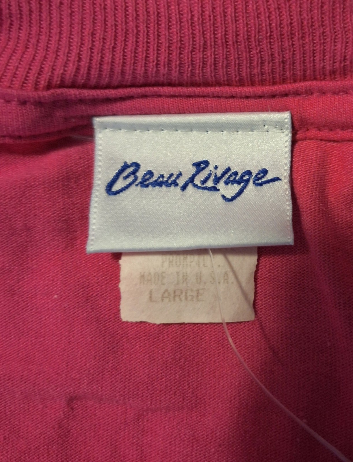 T Shirt Beau Rivage Biloxi, MS w Party Crocodile, Dark Pink, Size L