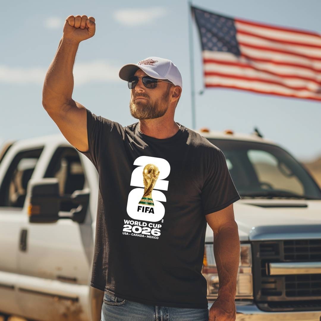 World Cup 2026 T-Shirt Football Soccer USA Worldcup Tee Logo Gildan Softstyle