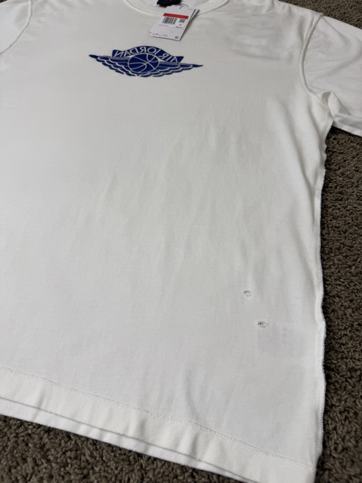 $65 BRAND NEW NIKE MEN’S AIR JORDAN TEE T SHIRT LARGE WHITE RARE AIR IB3130-133
