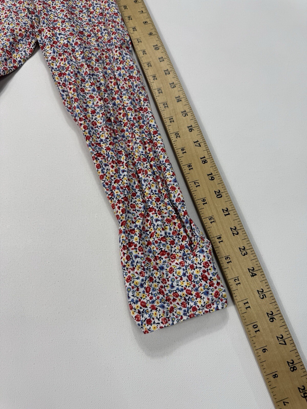 J Crew Men’s Medium Slim Fit Button Shirt Floral Print Casual Modern Preppy