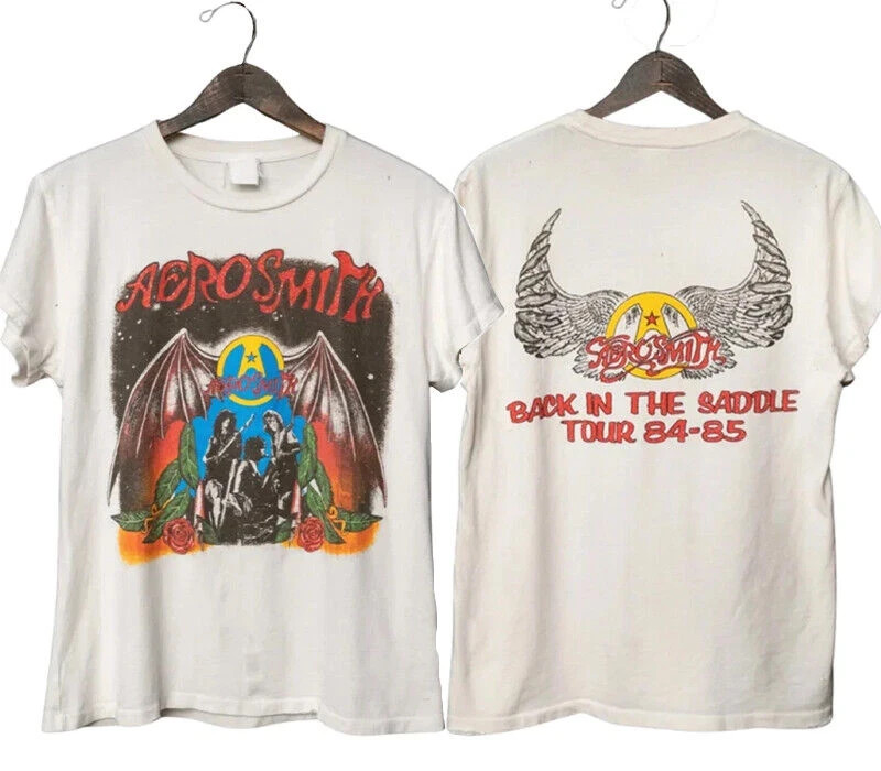 Aerosmith Back in the Saddle Tour 2 sided basic Unisex T-Shirt