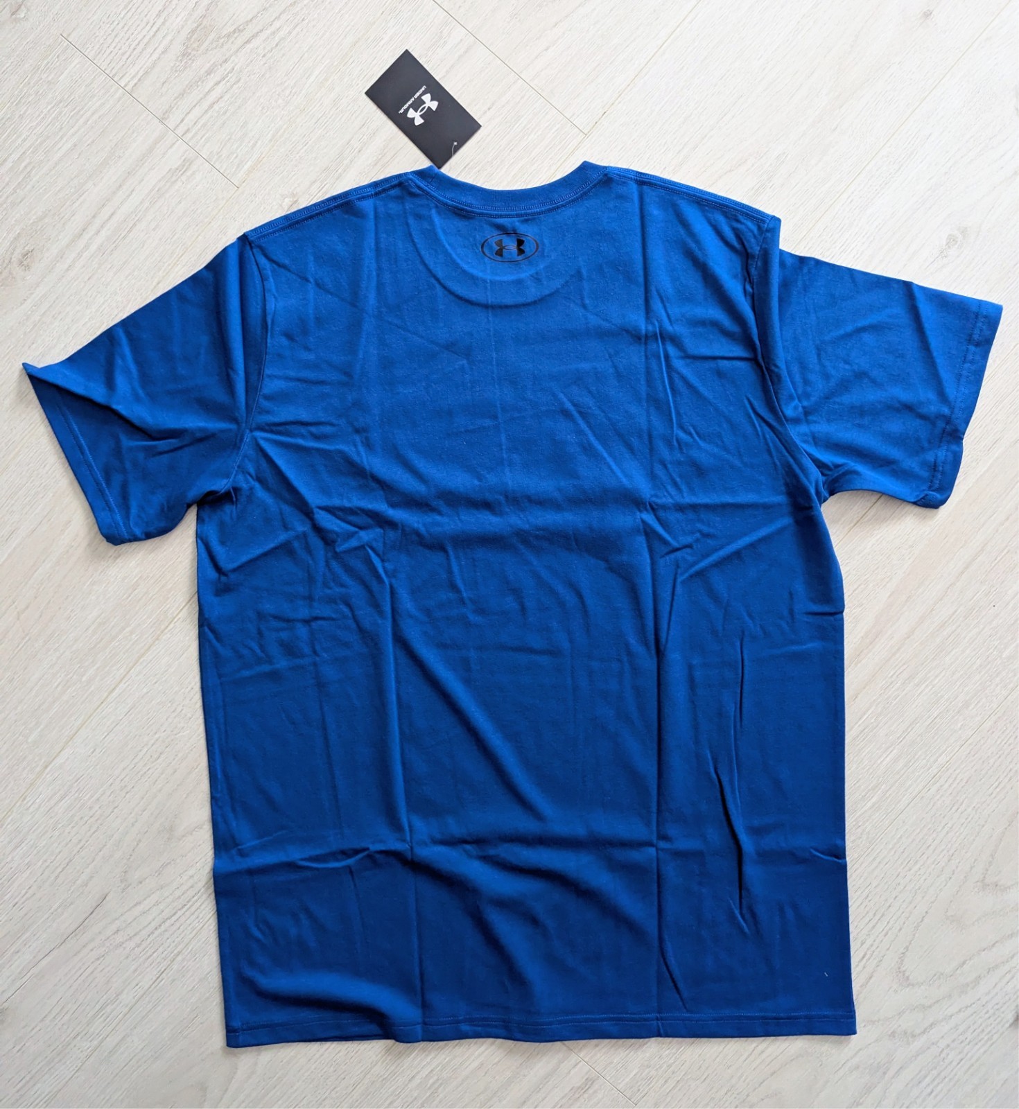 Mens Under Armour UA GL Foundation Short Sleeve T-Shirt – Blue with Camo- Large