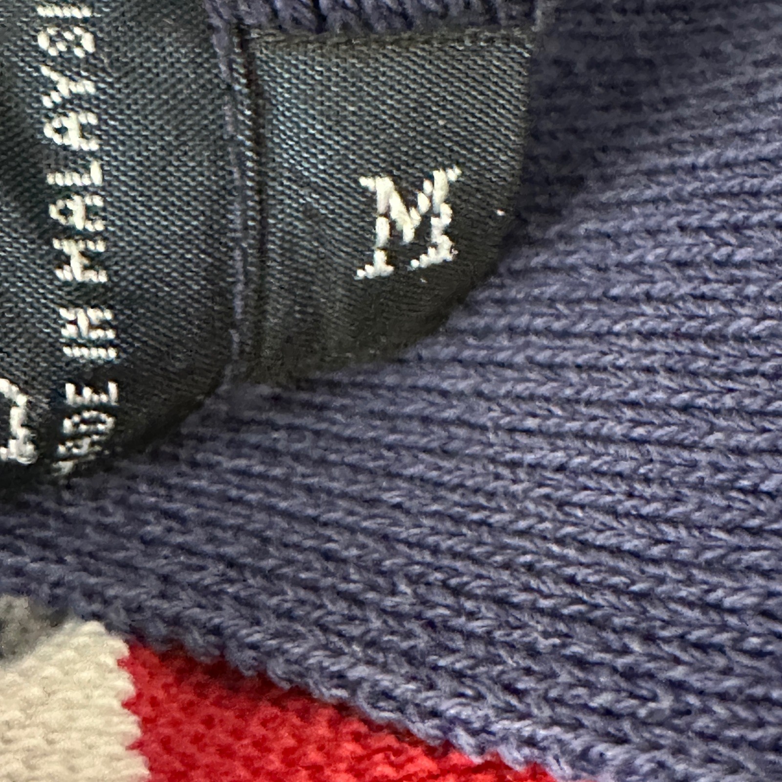 Vintage Polo Ralph Lauren Golf Crest Polo Shirt Men Medium Red Navy Blue Striped