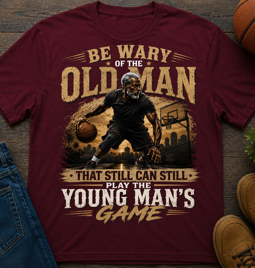 Pro Club Shakawear Big & TalBe Wary of the Old Man Tee Shirt Graphic Streetwear
