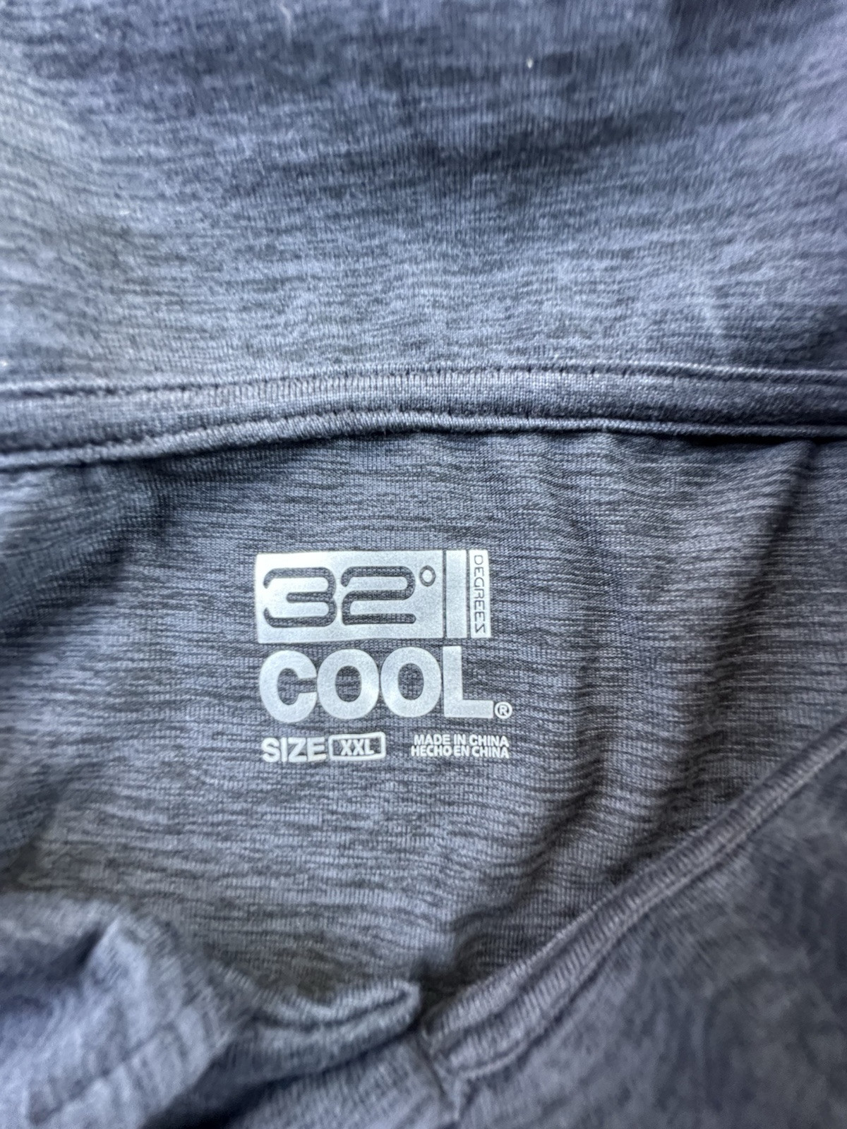 32 Degrees Cool Shirt Mens XX-Large 2-Pack Heather Icy Gray Black Polo New