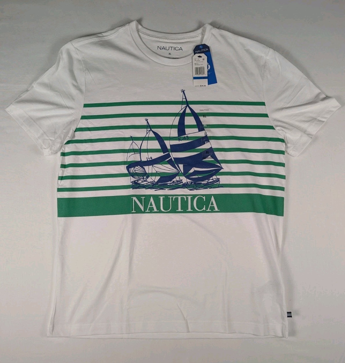 Men’s Nautica T Shirt ( Retail Price 34.50 ) Size XL